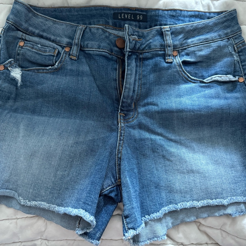 Level 99 Distressed Denim Shorts size 31